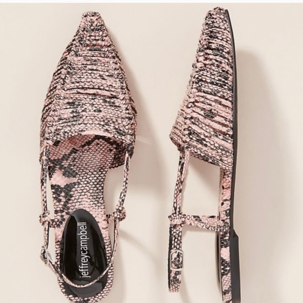 Jeffery Campbell Myron Slingback Flats 6.5 NWOT